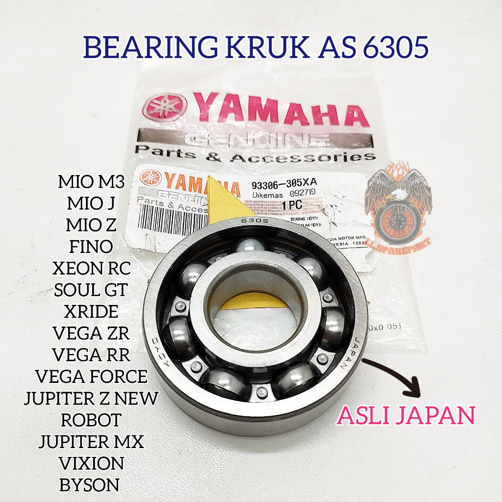 Jual Kelahar Bearing Kruk As Yamaha Kualitas Asli Original Presisi