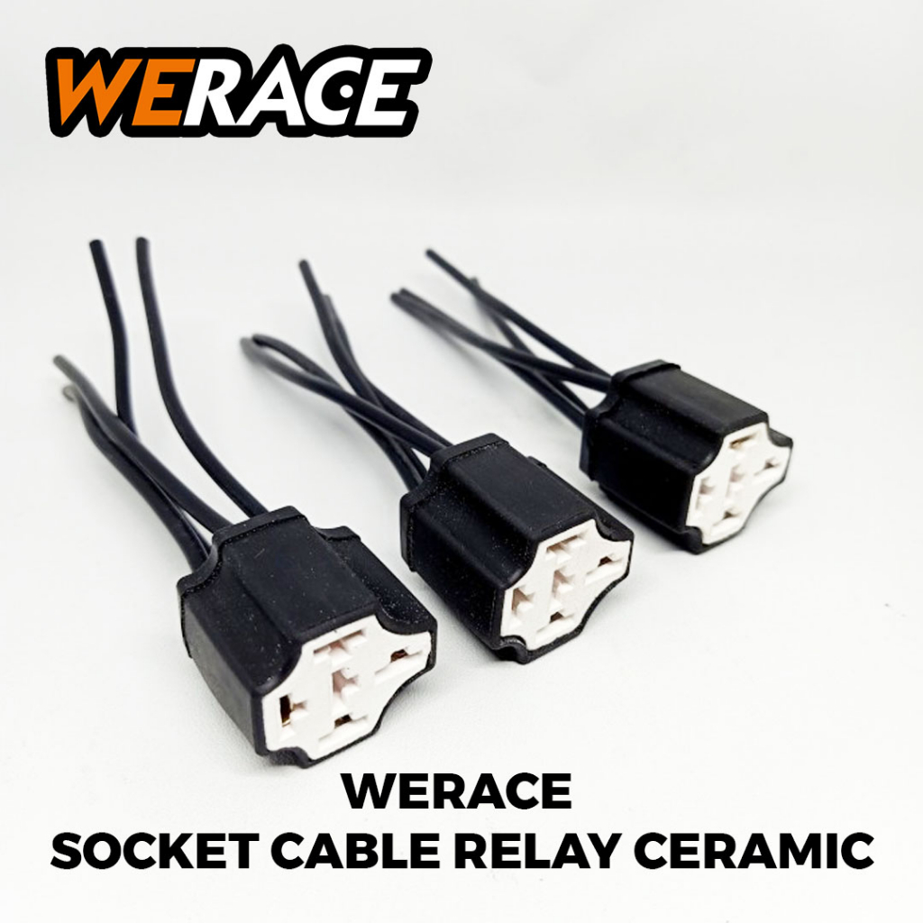 Jual Werace Socket Cable Relay Ceramic Soket Relay Klakson Lampu Kaki