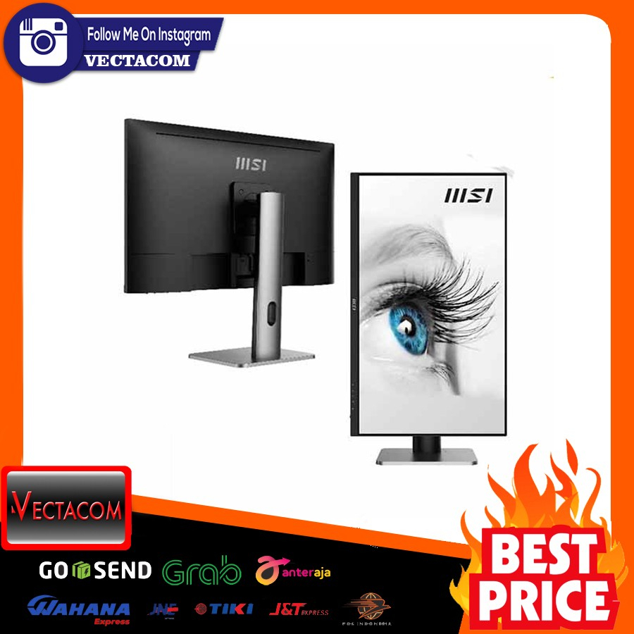 Jual Monitor MSI PRO MP273QP 27 Inch WQHD IPS 75Hz 1ms Shopee Indonesia