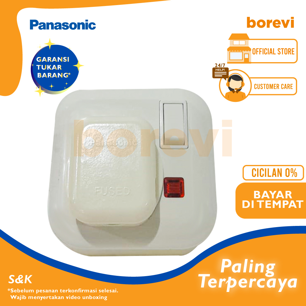 Jual PANASONIC WBJ 1214W 3K STOP KONTAK AC 1 SET WBJ1214W3K Shopee