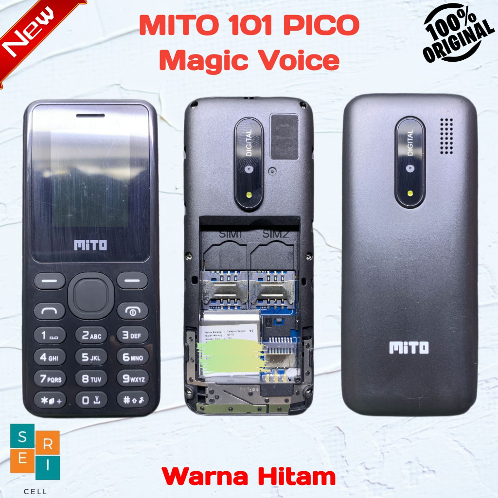 Jual HP MITO Bergaransi Hp 101 PICO Magic Voice Hp Tombol Jadul Dual