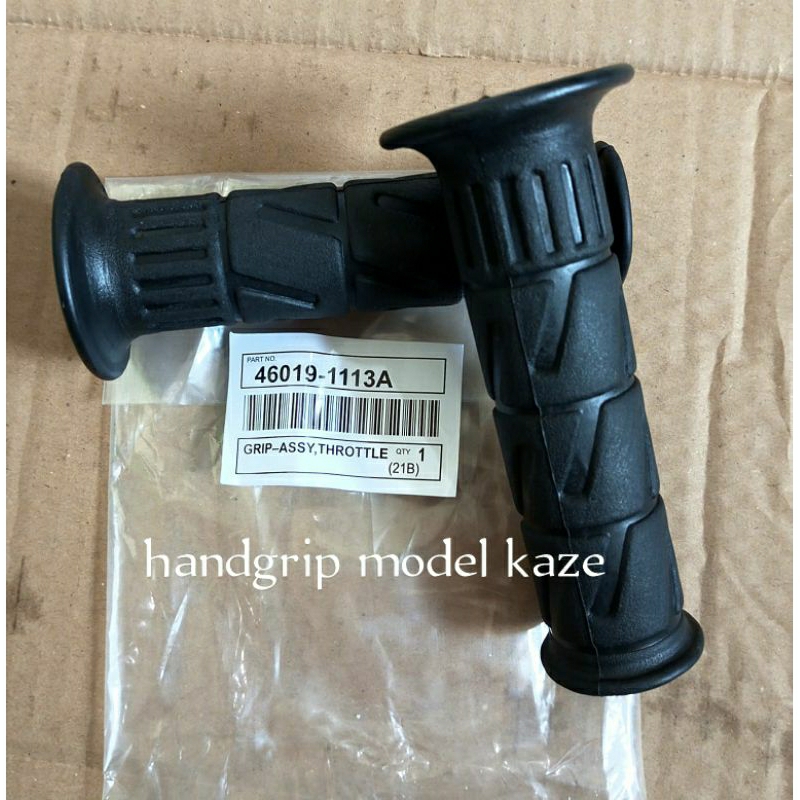 Jual Handgrip Kanan Kiri Hitam Standar Kawasaki Kaze Universal Shopee