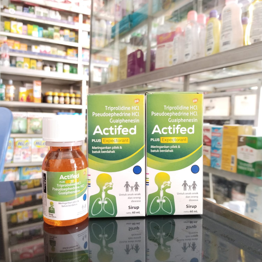 Jual Actifed Plus Expectorant Ml Sirup Syrup Actifed Hijau