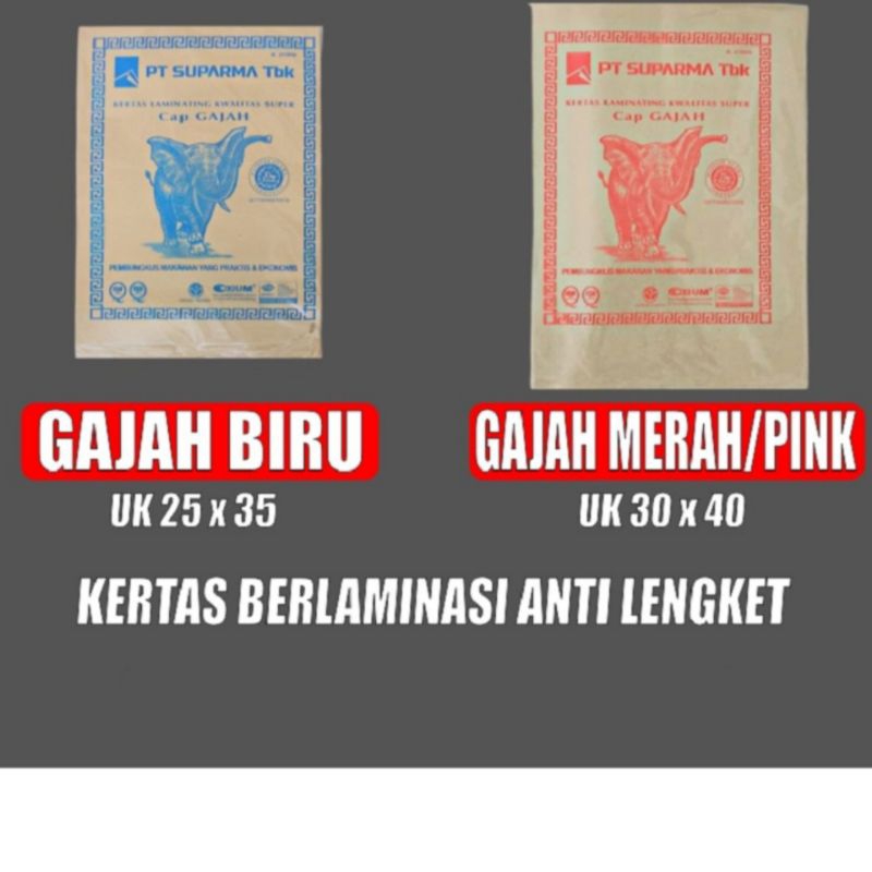 Jual KERTAS COKELAT COKLAT BUNGKUS NASI KERTAS MINYAK LAMINASI KERTAS