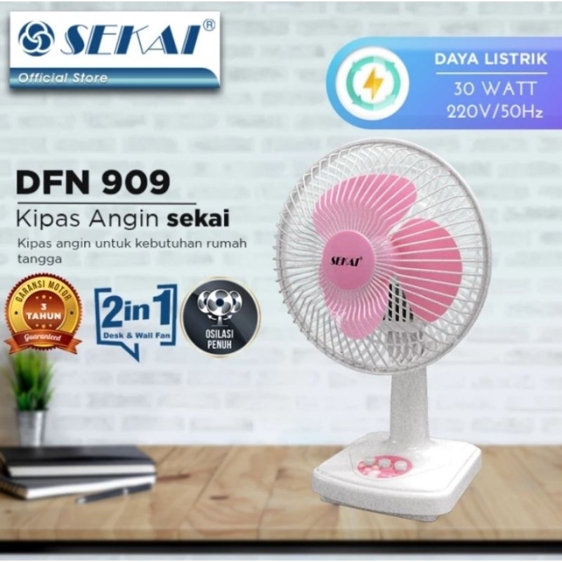 Jual Batam Sekai Dfn Dfn Desk Fan Kipas Angin Meja Duduk Inch