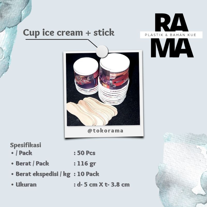 Jual Cup Ice Cream Cup Es Krim Sendok Shopee Indonesia