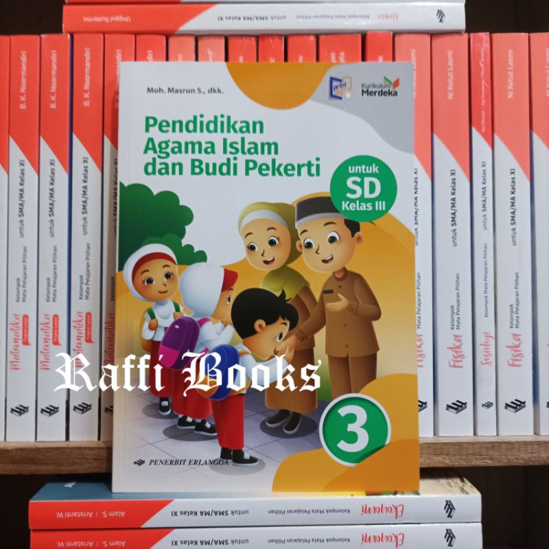 Jual Buku Pendidikan Agama Islam Kelas 3 SD Mi Erlangga Kurikulum