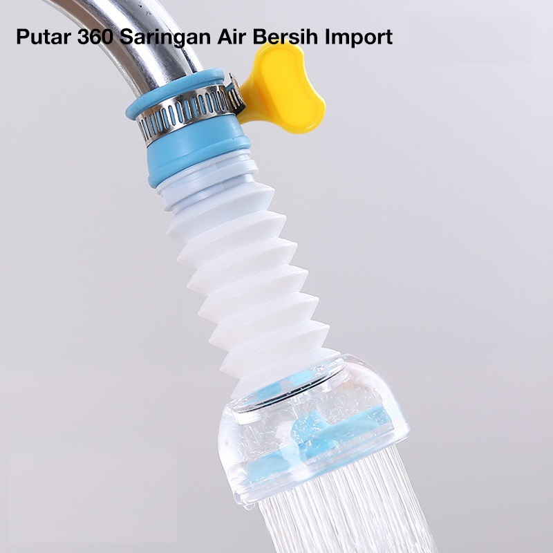 Jual Sambungan Panjang Keran Kran Air Filter Aerator Putar 360 Saringan