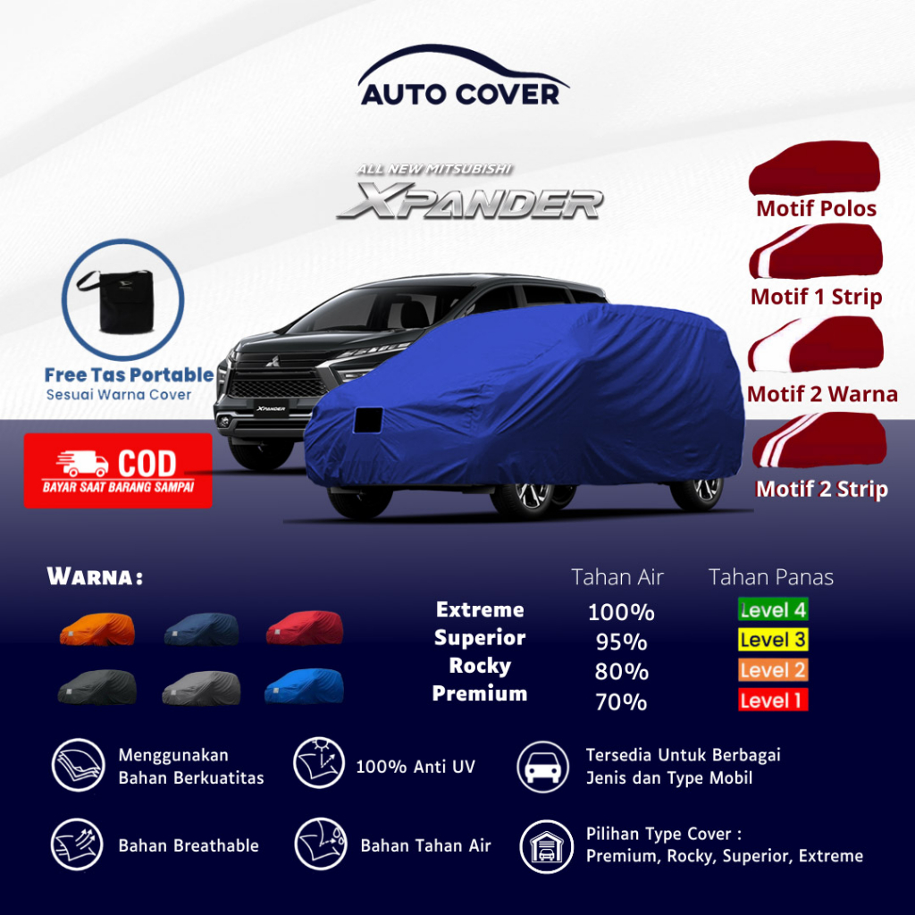 Jual Autocover Cover Mobil Mitsubishi Xpander Cross Body Car Premium