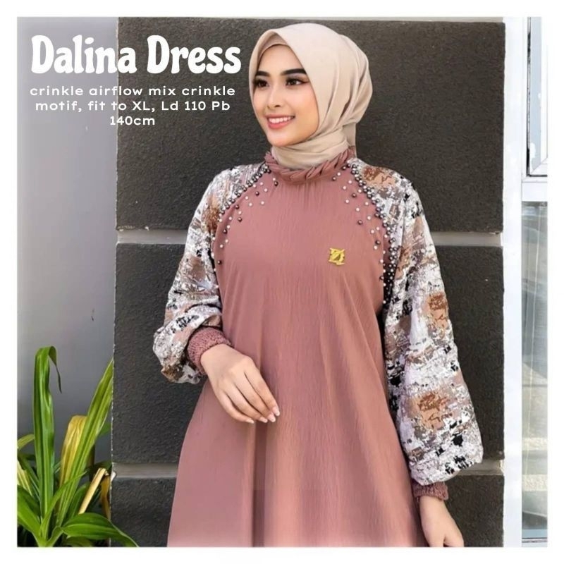 Jual Dalina Dress Label Madani Ready Shopee Indonesia