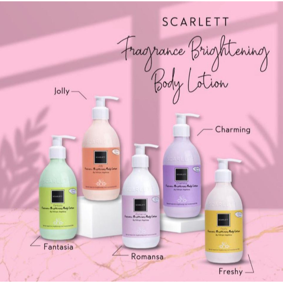 Jual Scarlet Body Lotion All Varian Fragrance Brightening Body