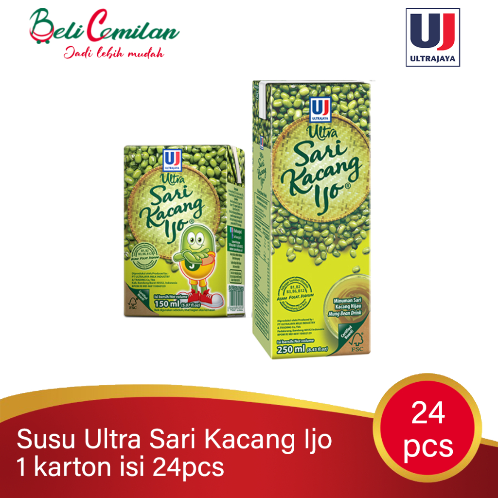 Jual Sari Kacang Ijo Ultra Sari Ml Shopee Indonesia