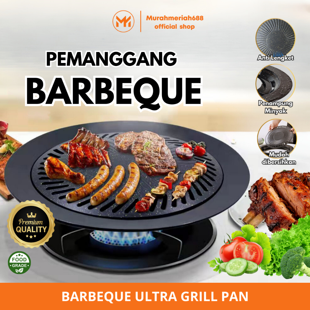 Jual Mm A Pemanggang Bbq Ultra Grill Pan Cm Portble Alat