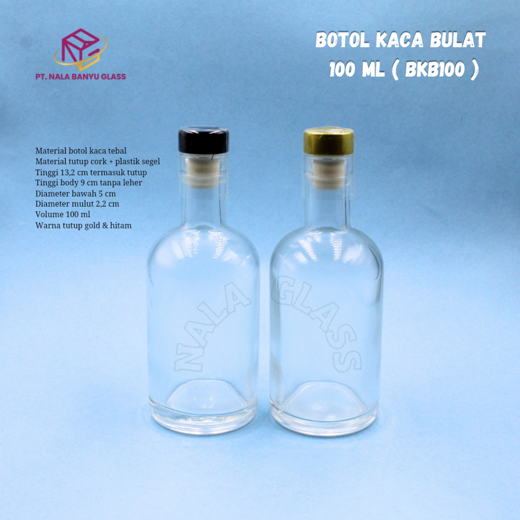 Jual Bkb Botol Kaca Ml Liquor Bottle Tutup Cork Botol Kaca