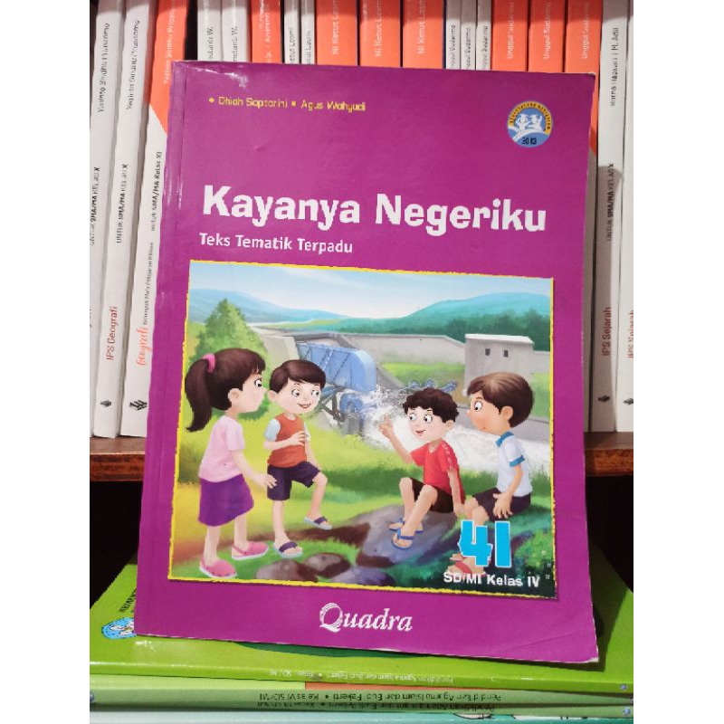 Jual BUKU BEKAS TEKS TEMATIK TERPADU KELAS 4 SD JILID 4I QUADRA