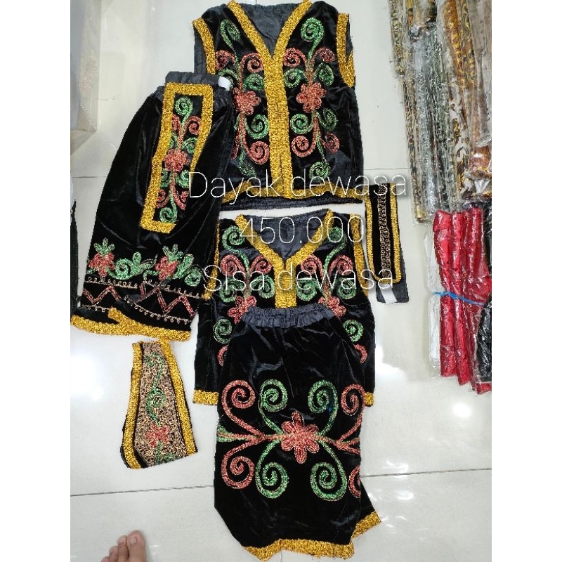 Jual Baju Adat Dayak Bludru Sma Halusan Shopee Indonesia