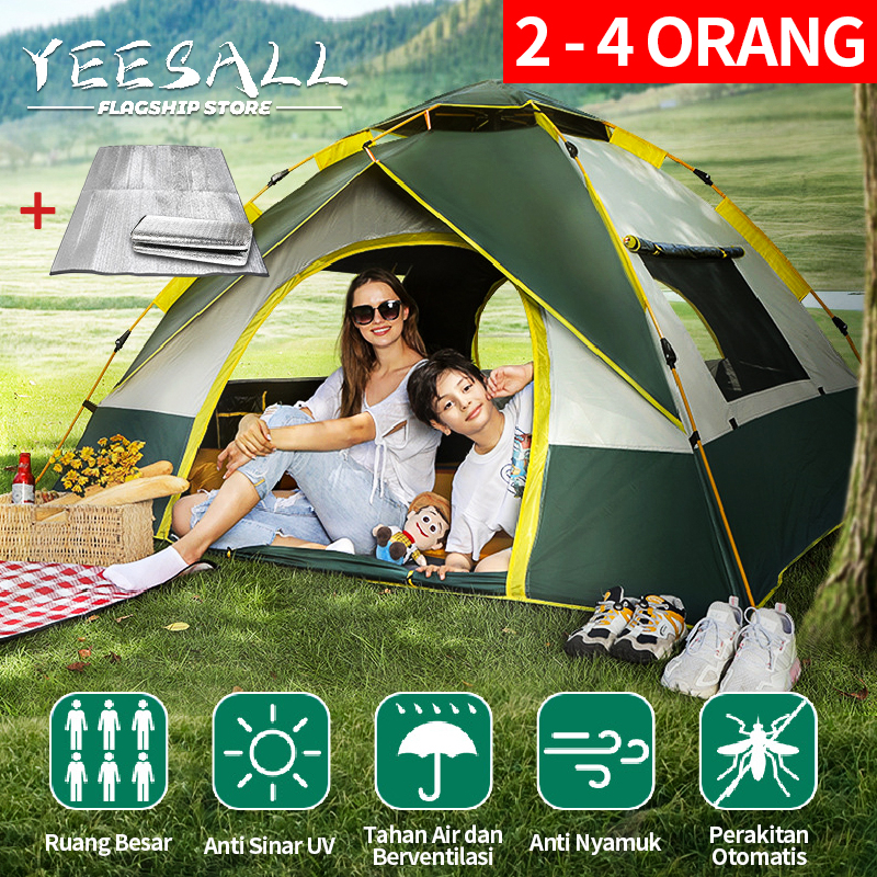 Jual New Tenda Camping Kapasitas Luas Orang Lipat Portable