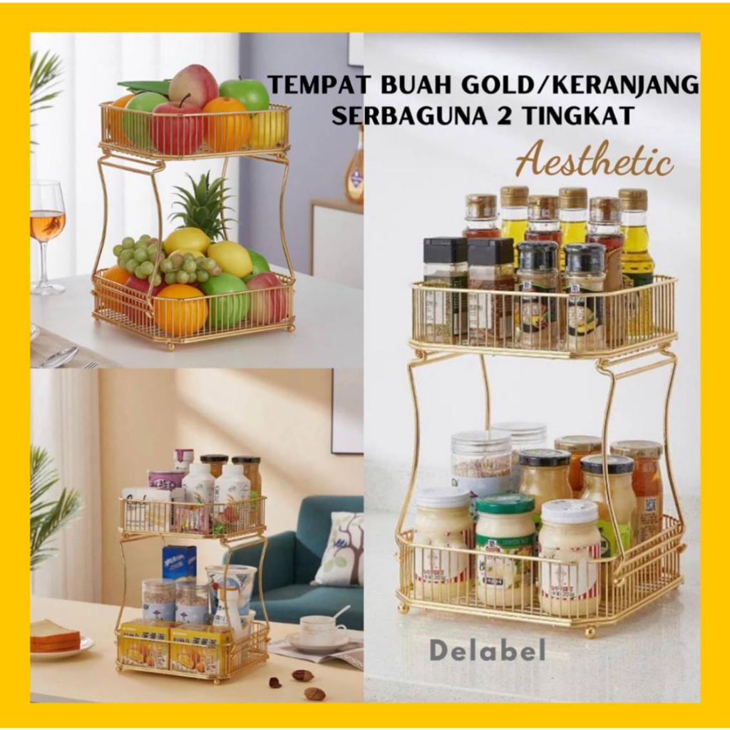 Jual Keranjang Buah Tingkat Keranjang Makanan Fruit Basket Nordic