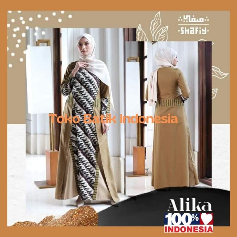 Jual Gamis Gbl Alika Shafiy Batik Etnik Asli Tenun Lurik Katun