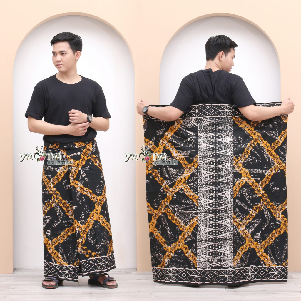 Jual Sarung Batik Cap Tradisional Kain Katun Candimekar Motif Seno