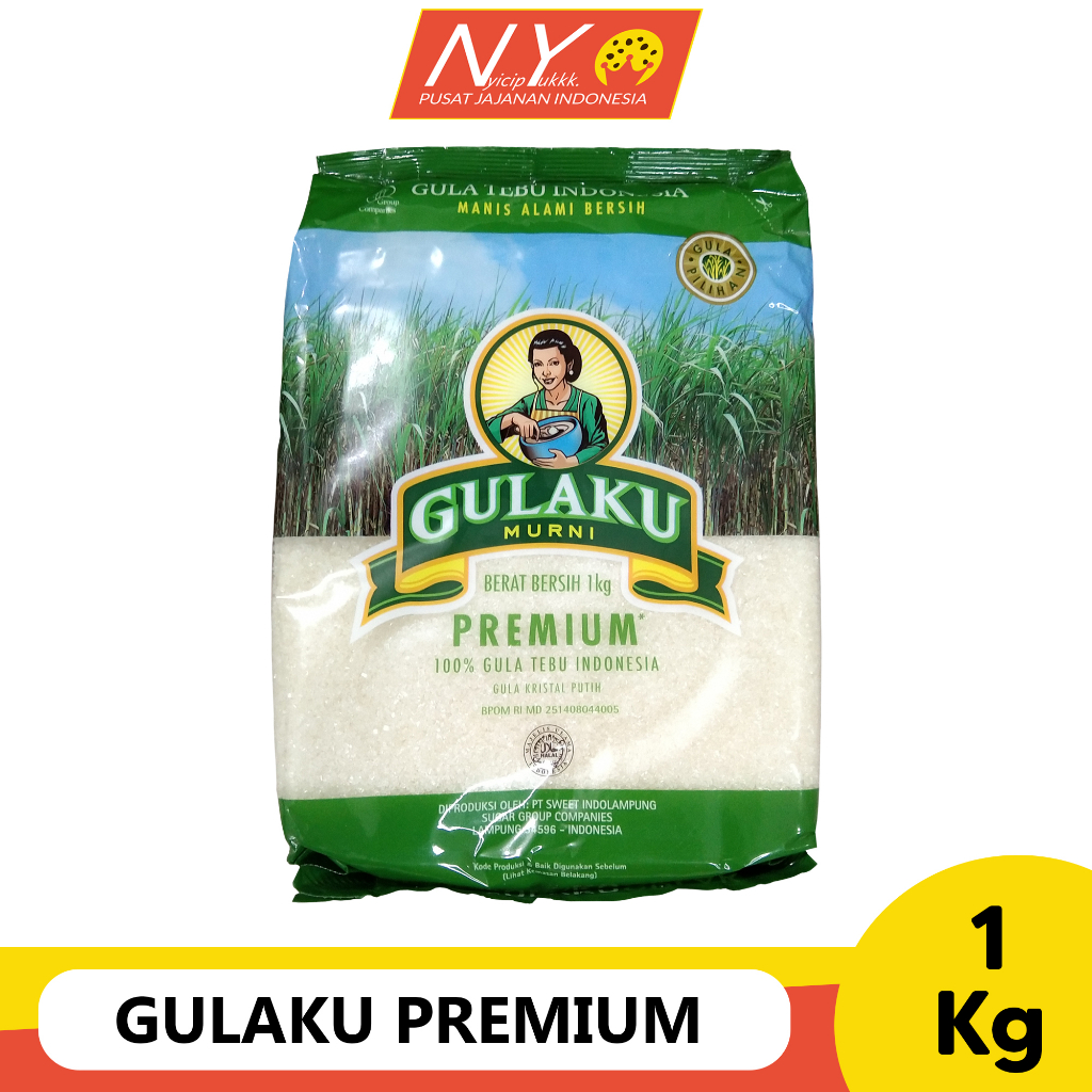 Jual Gula Pasir Gulaku Premium 1 Kg Gulaku Hijau 1Kg 1000gr Nyicip