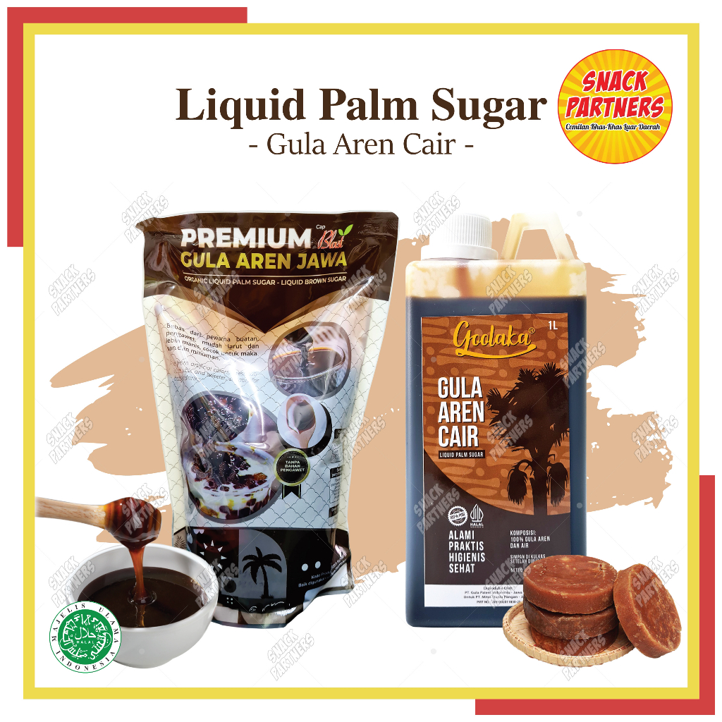 Jual GULA AREN CAIR 1 KG L Liter Organic Liquid Palm Sugar Brown