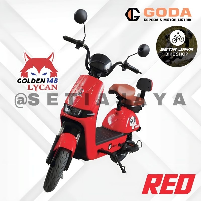 Jual Sepeda Listrik E Bike GODA GOLDEN LYCAN 148 48V 12Ah 500 Watt New