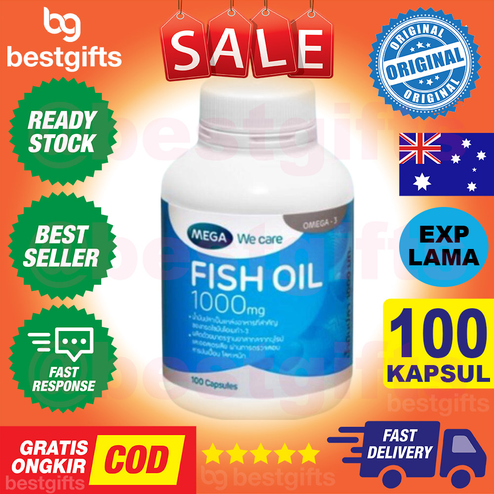 Jual MEGA WE CARE FISH OIL 1000 MG MINYAK IKAN MEMBANTU MEMELIHARA