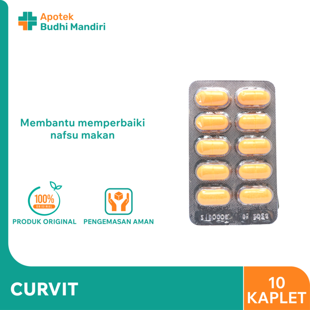 Jual Curvit Tablet Curvit Kaplet 1 Strip Shopee Indonesia