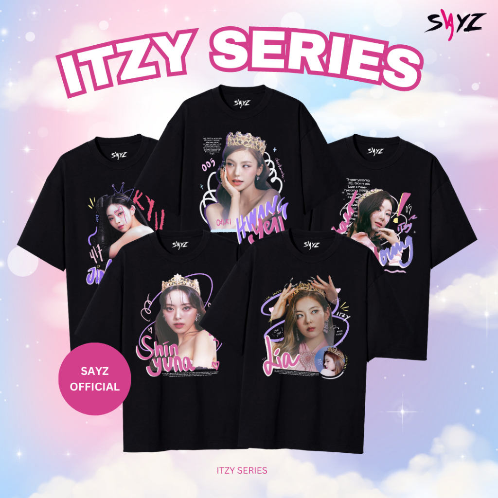 Jual Ready Kaos Itzy Series Messy Art Checkmate Album Shin