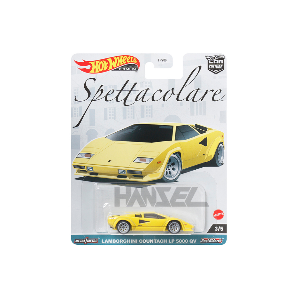 Jual Hotwheels Hot Premium Spettacolare Spetacolare Lamborghini Countach Lp Qv Shopee