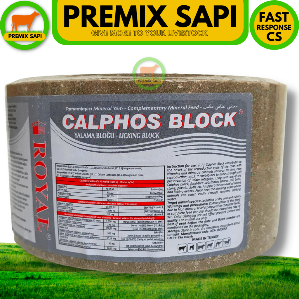 Jual Mineral Block Calphos Kg Mineral Blok Kambing Perah Mineral