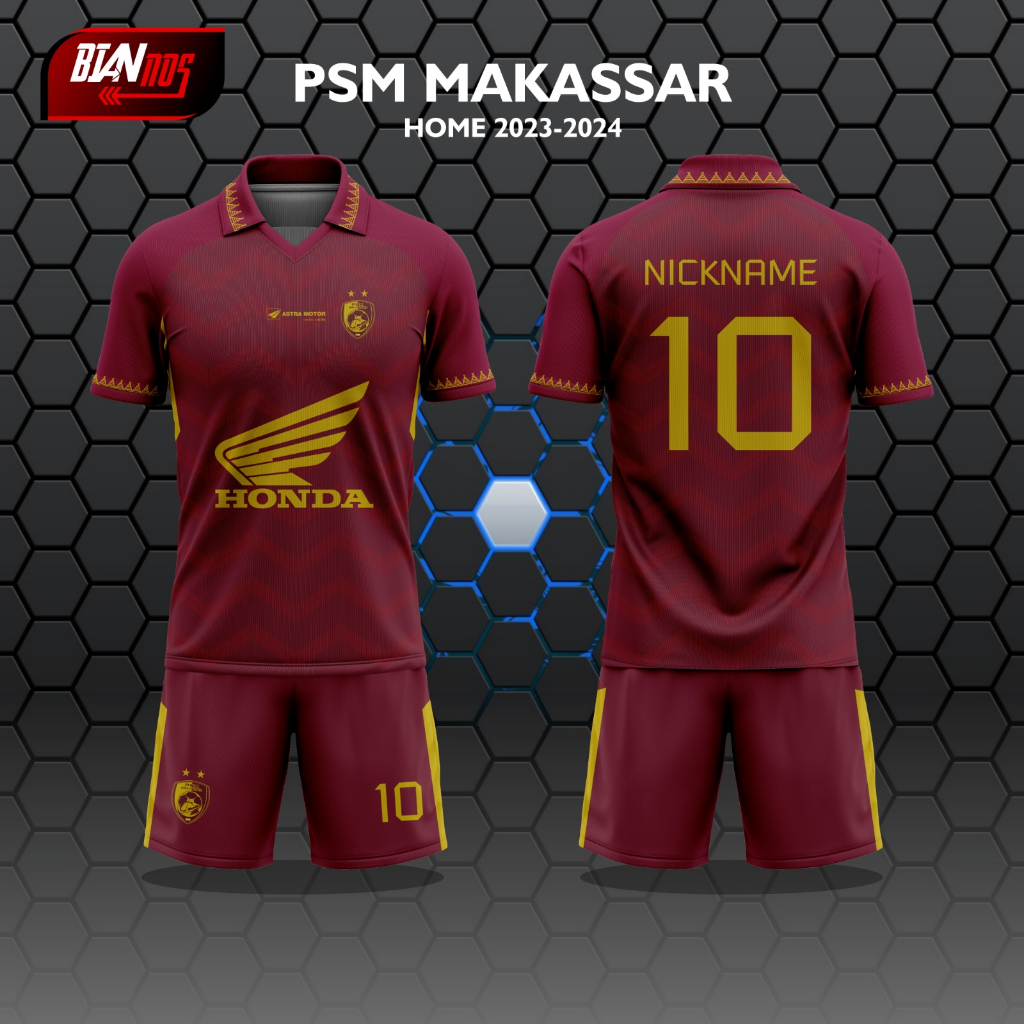 Jual Jersey Psm Makasar Home Full Printing Gratis Custom