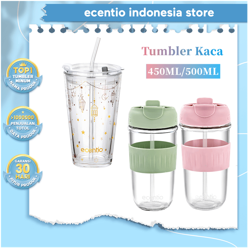 Jual Ecentio Tumbler Copi Anti Bocor Mug Coffee Botol Minum Cup Free