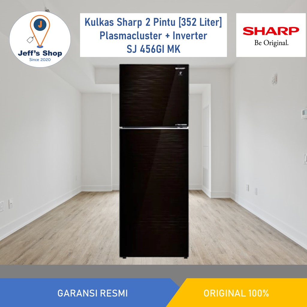 Jual Sharp Kulkas 2 Pintu 352 Liter SJ 456GI MK Plasmacluster