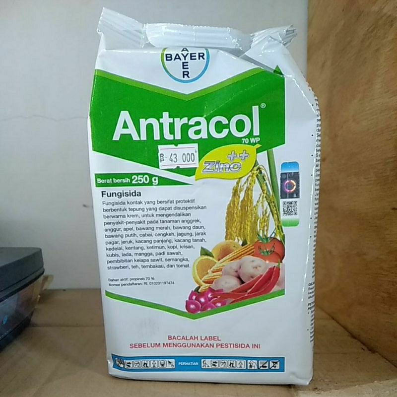 Jual Fungisida Antracol Wp Zinc Kemasan Pabrik Gram Shopee