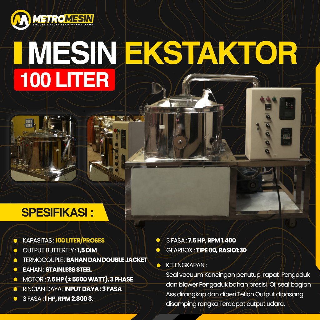 Jual Mesin Ekstraktor 100L Shopee Indonesia