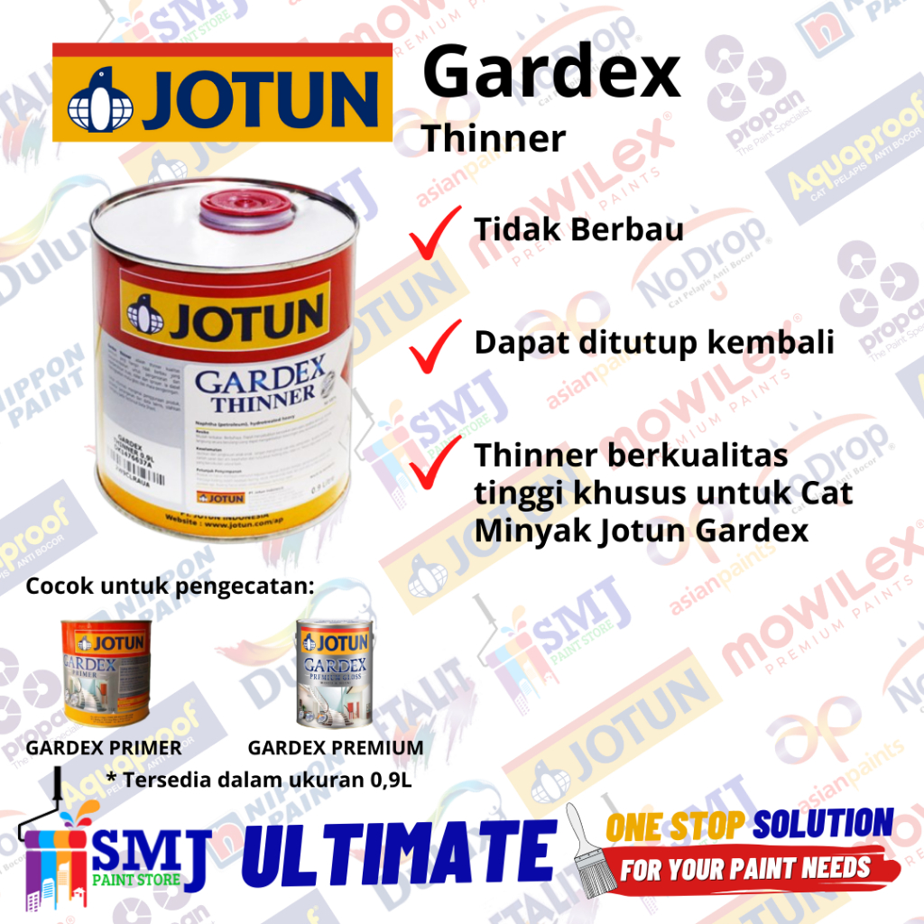 Jual Cat Dasar Kayu Meni Besi JOTUN GARDEX PRIMER Warna Putih 0 9L