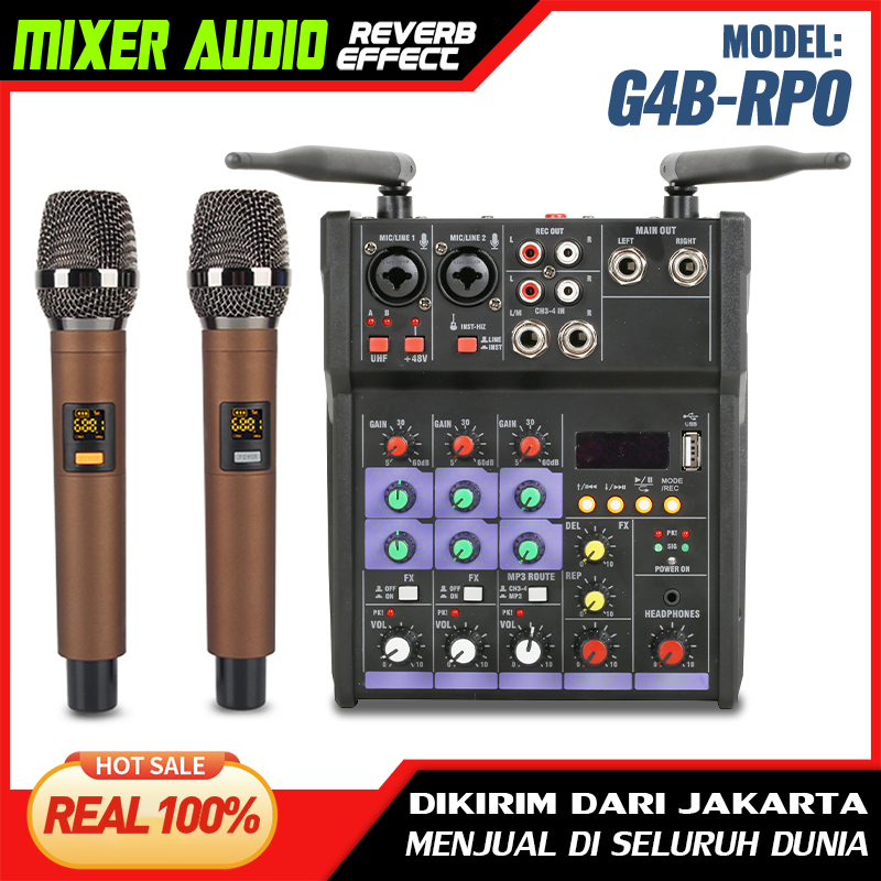 Jual New Baxs Mixer Audio Profesional G B Pro Termasuk Mikrofon