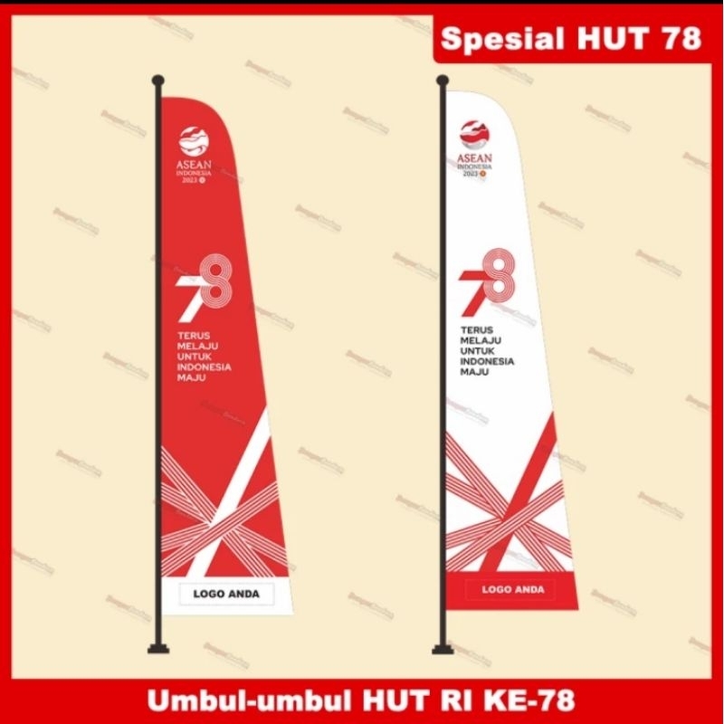 Jual Bendera Umbul Umbul HUT Ke 78 Kemerdekaan RI Shopee Indonesia