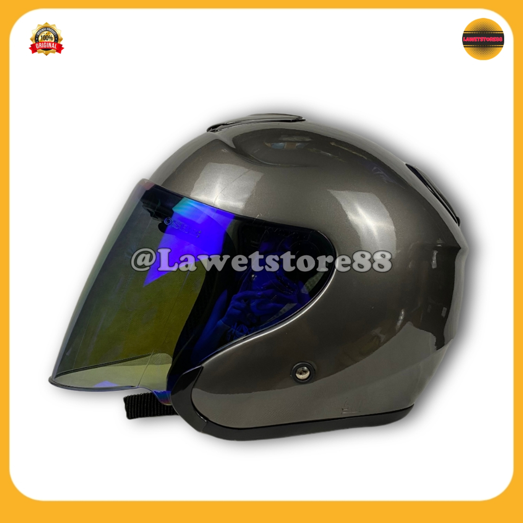 Jual Helm Sepeda Motor Half Face Priest Kyoto Solid Whitte Black Pink