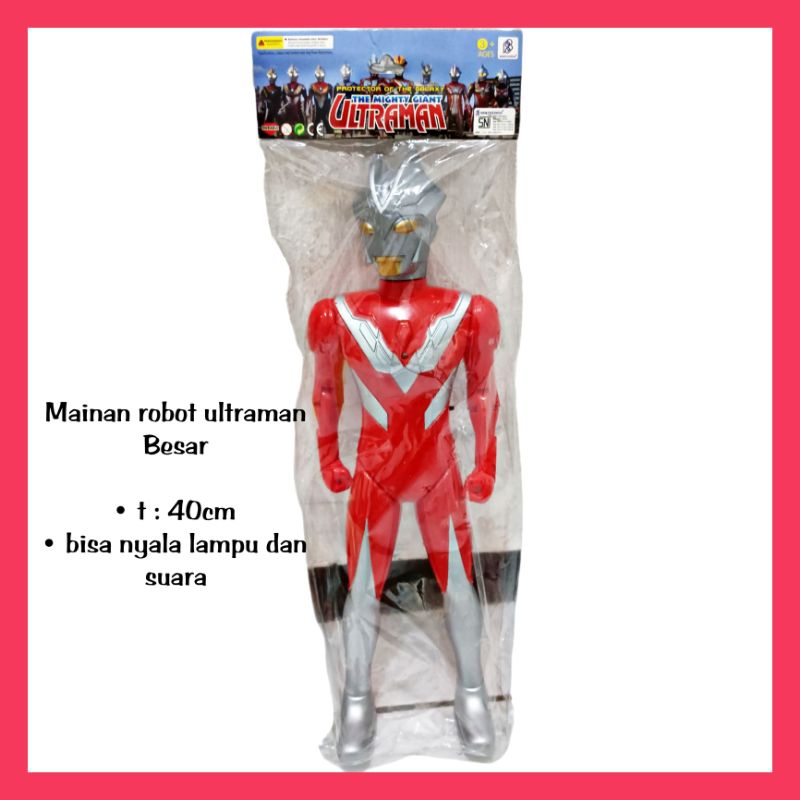 Jual Mainan Robot Ultraman Besar Nyala Lampu Dan Suara Shopee Indonesia