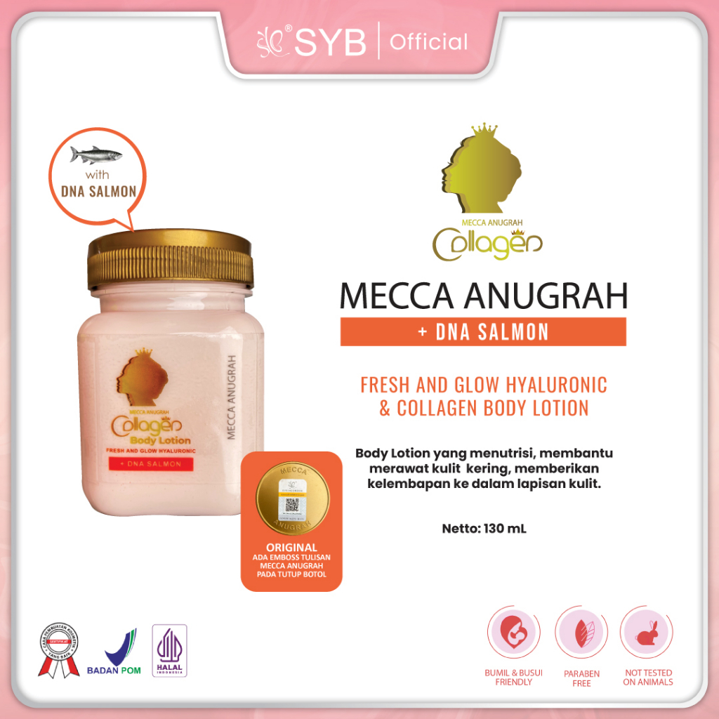 Jual SYB MECCA ANUGRAH COLLAGEN BODY LOTION BITCOL ORIGINAL 100 BPOM