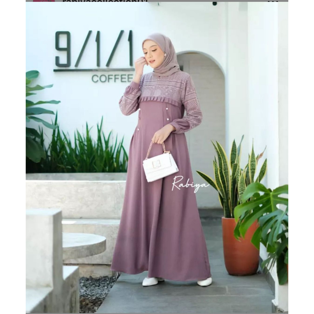 Jual Cod Gamis Kondangan Jumbo M L Xl Xxl Xl Xl Malika Dress