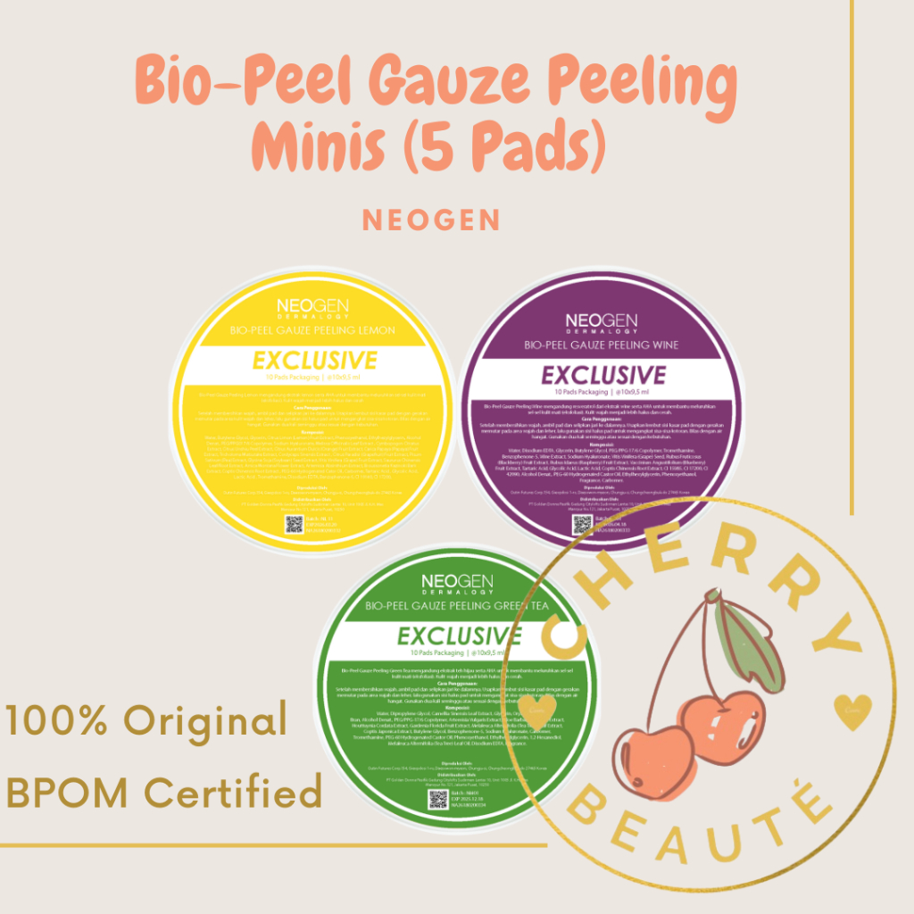 Jual Neogen Dermalogy Bio Peel Gauze Peeling Minis 5 Pad Shopee