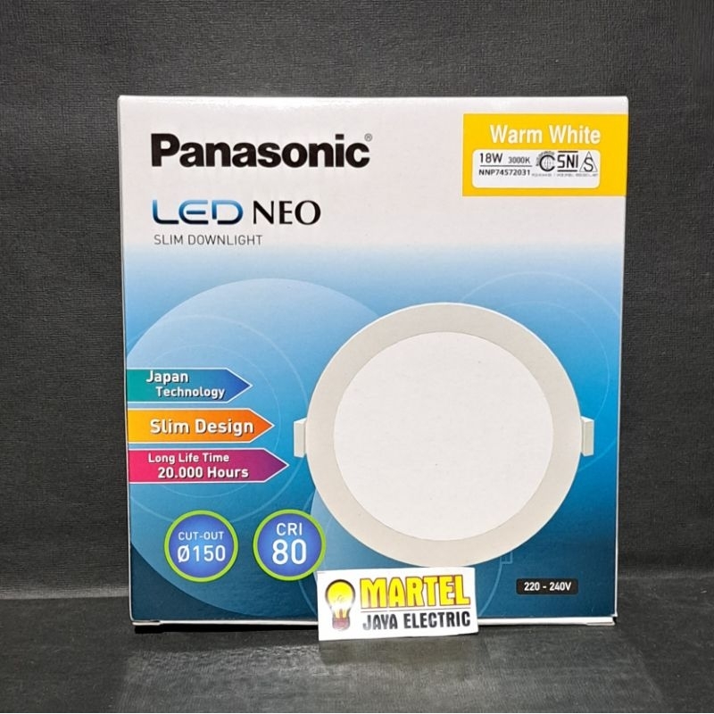 Jual Lampu Downlight Led Panel Panasonic Ib Bulat Neo Slim Watt