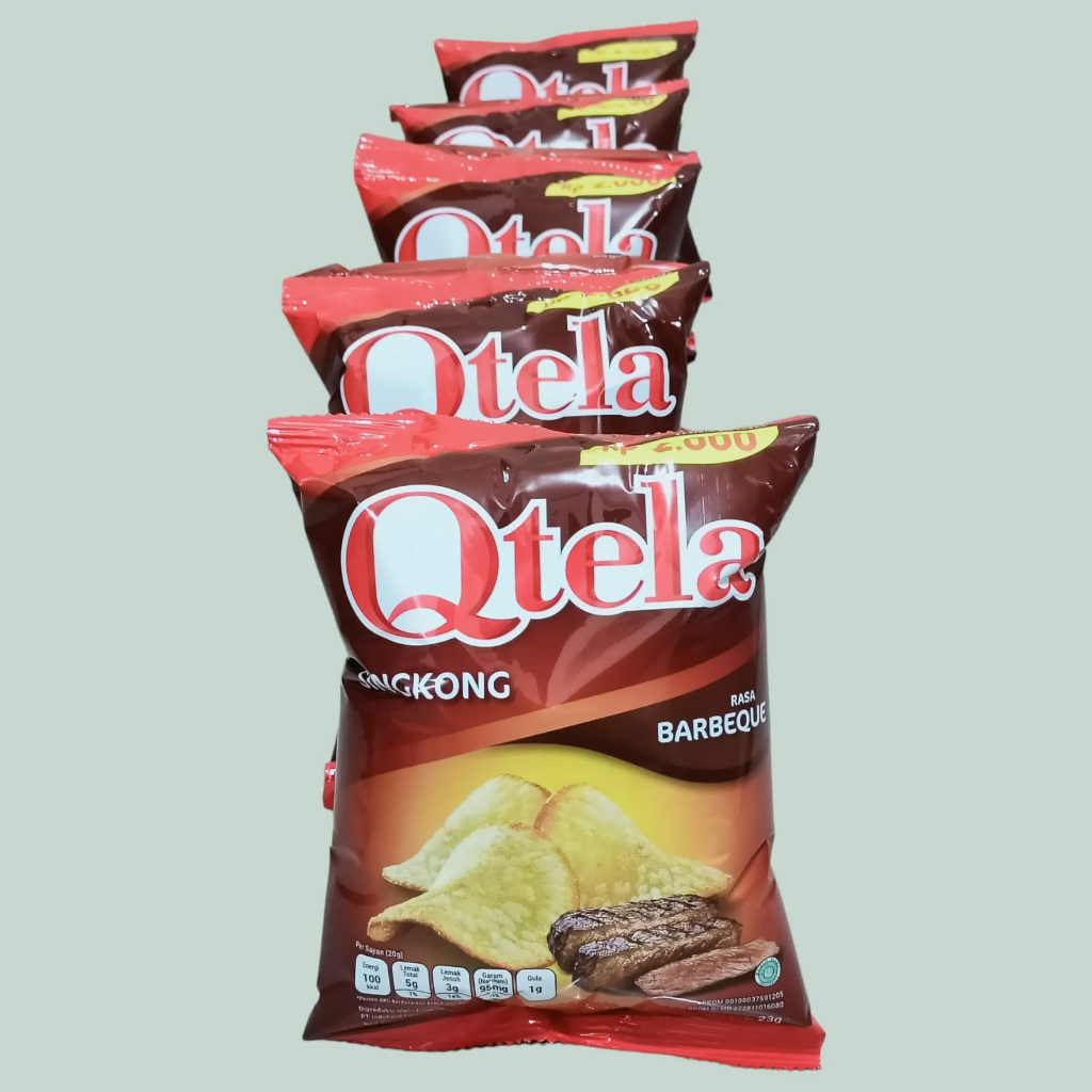 Jual Qtela Barbeque Keripik Singkong Gr Pcs Renceng Shopee