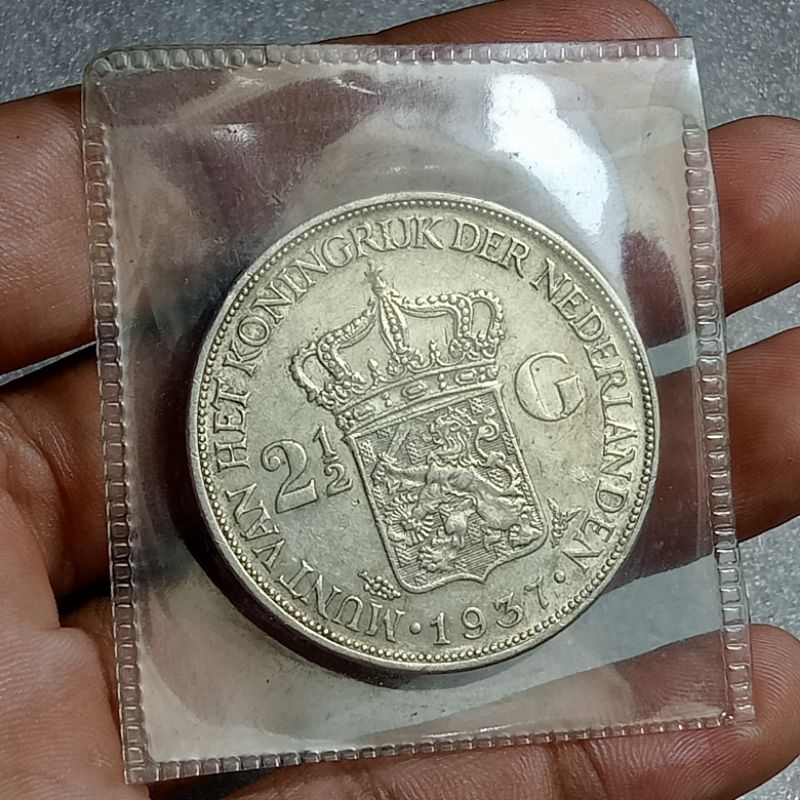 Jual Sp Coin Silver Perak Wilhelmina Gulden Original Asli