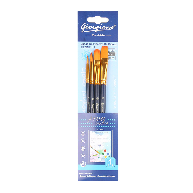 Jual Giorgione Paint Brush Set Kuas Lukis Pcs Nylon Taklon