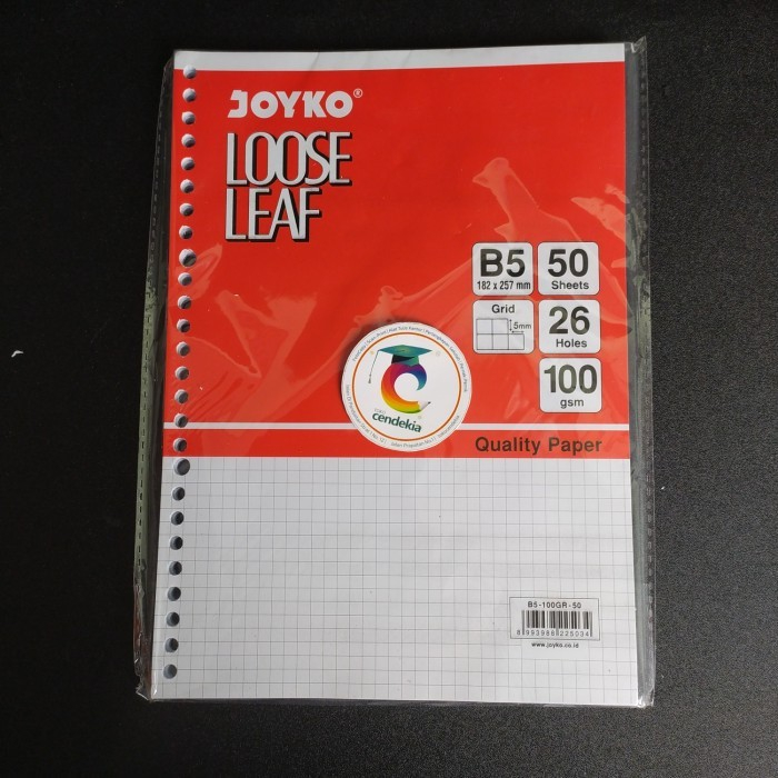 Jual Isi Binder JOYKO B5 Kotak Kotak Loose Leaf JOYKO B5 Kotak Kotak